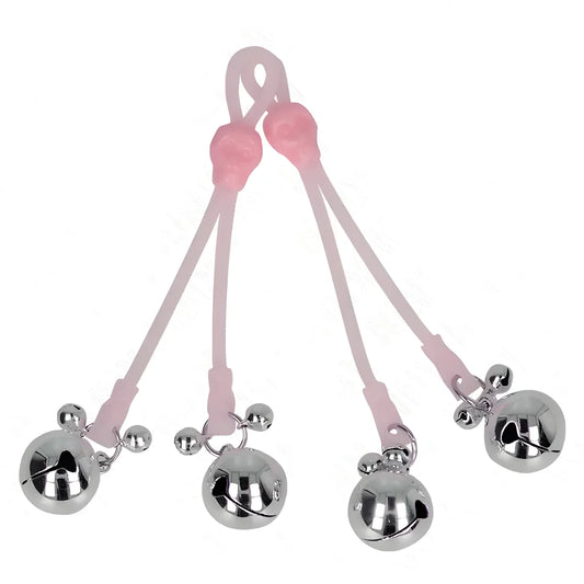 kink pinces a telepin lumineuses crane avec anneau cloches reglables rose argent