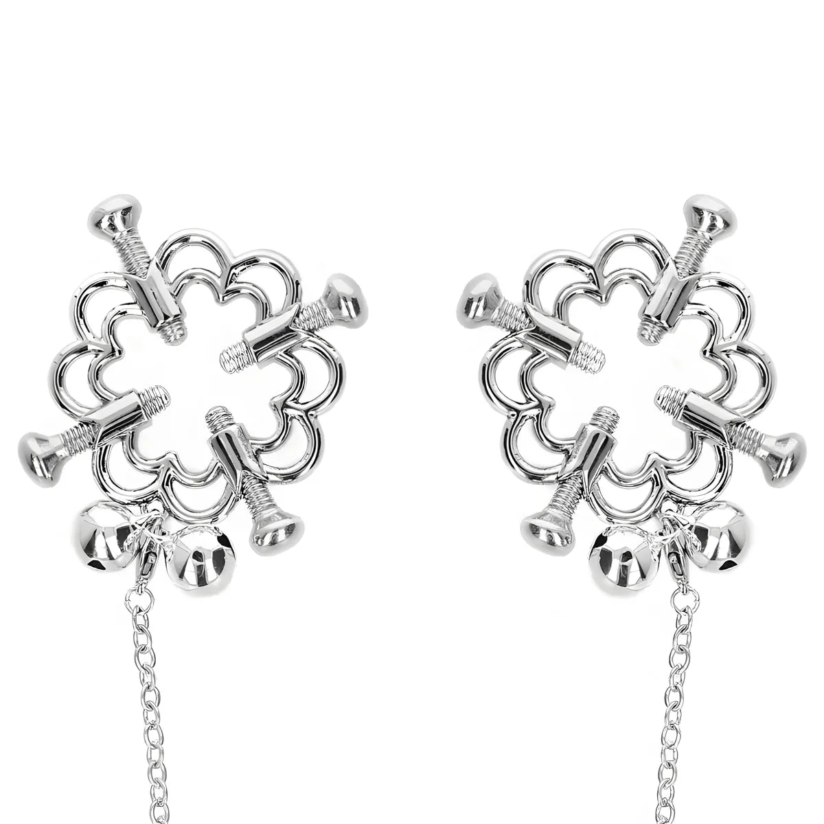 kink pinces a metelles fleur en metal avec chaine