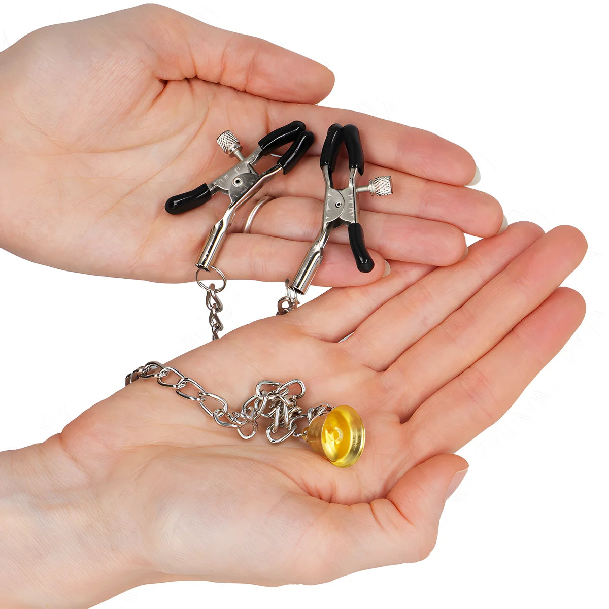 kink pinces a teleton chaine avec pendentif corne 30 cm