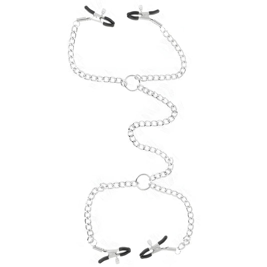 kink 4 pinces a meton chaine 32 cm avec petites chaines 14 cm