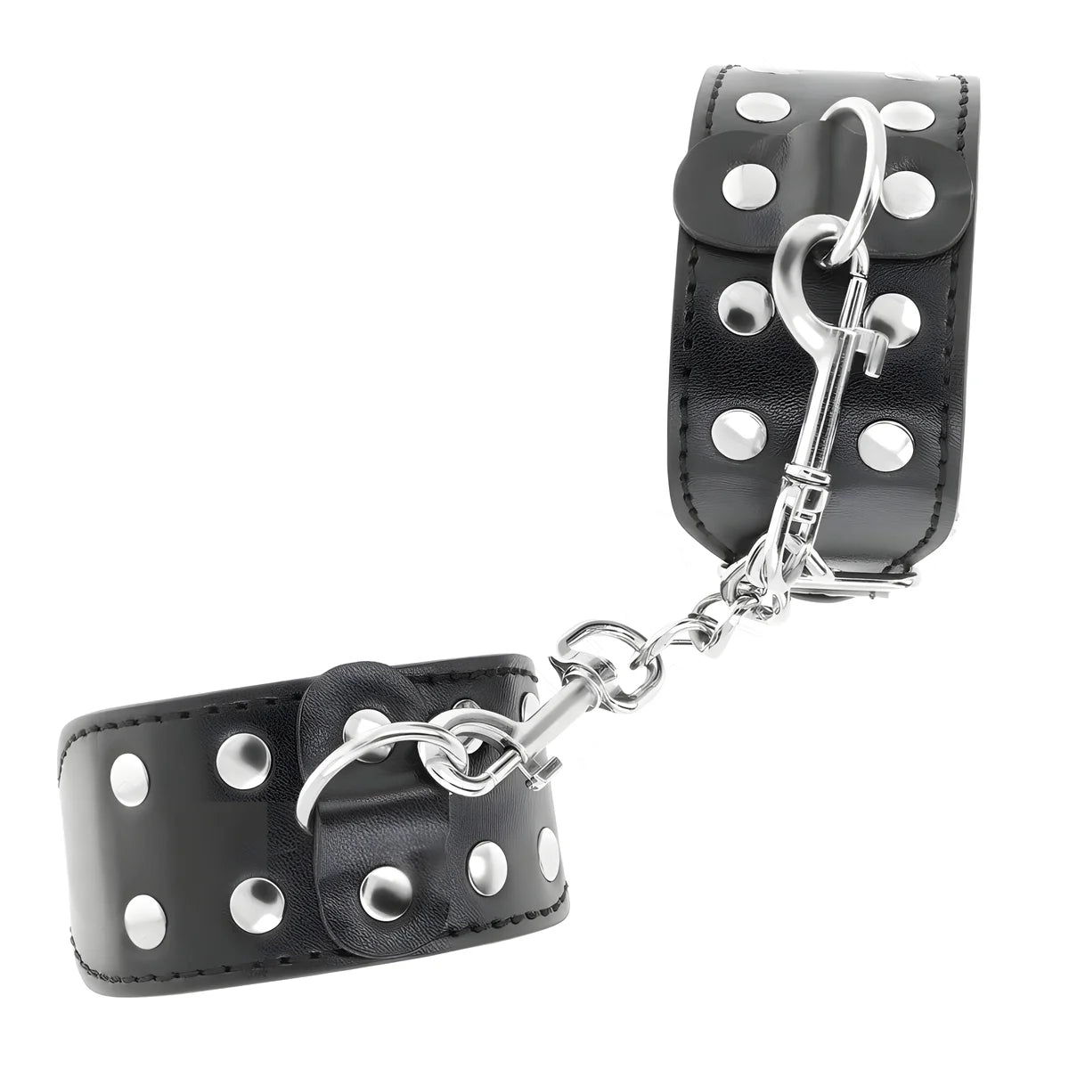 kink bracelets avec double ligne de clous reglables noir