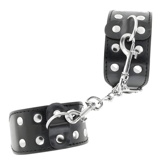 kink bracelets avec double ligne de clous reglables noir