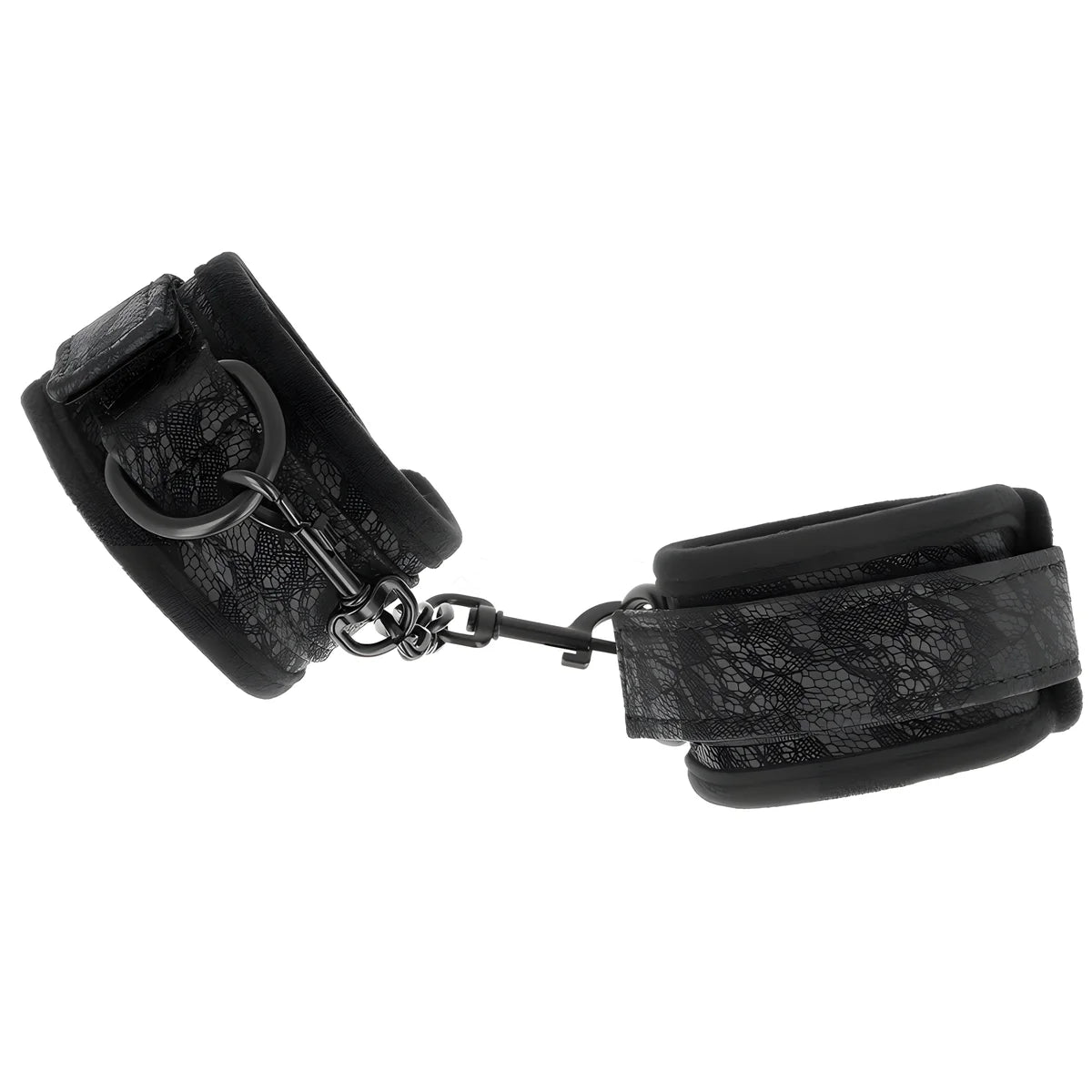 kink poignets recouverts de dentelle foncee neoprene ajustable noir 20 29 cm x 5 cm