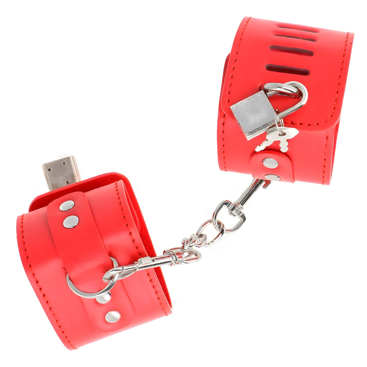 kink appui poignets avec fermeture par cadenas rouge ajustable 16 23 cm x 5 5 cm