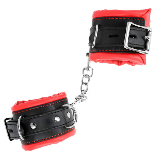 kink appui poignets lourds doubles de fourrure rouge ajustables 20 30 cm x 6 cm