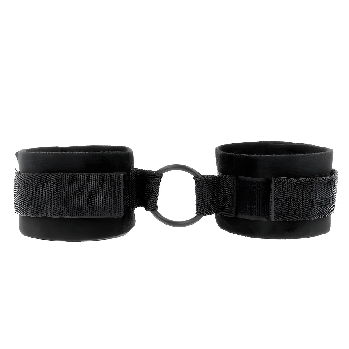 kink manchettes debutant fourrure 25 cm avec o ring 4 cm noir ajustable 15 25 cm