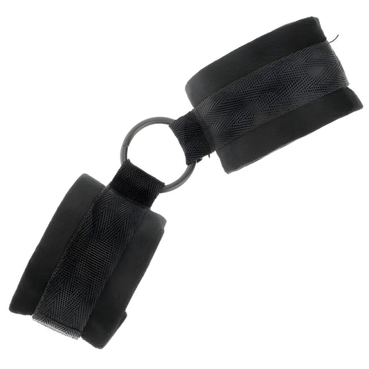 kink manchettes debutant fourrure 25 cm avec o ring 4 cm noir ajustable 15 25 cm