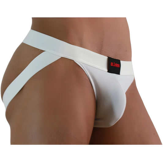 burn 007 jock lycra blanc s