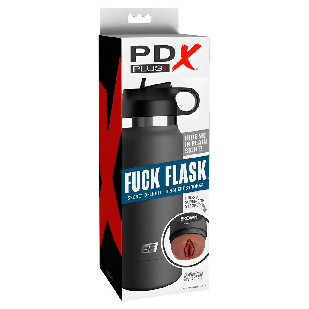 pdx plus fuck flask vagine stroker discret modele marron 2