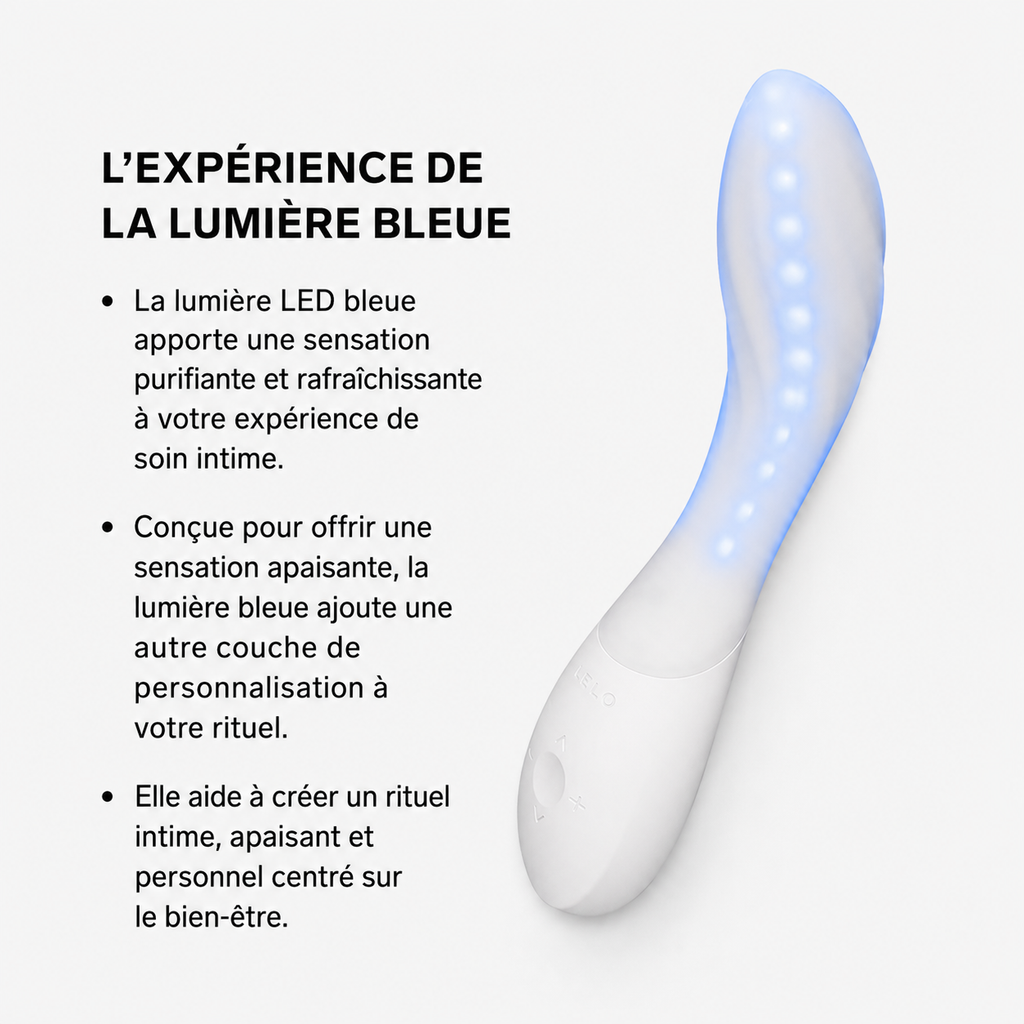 LELO INA Thrust Rabbit vibromasseur lapin silicone violet — détail texture surface