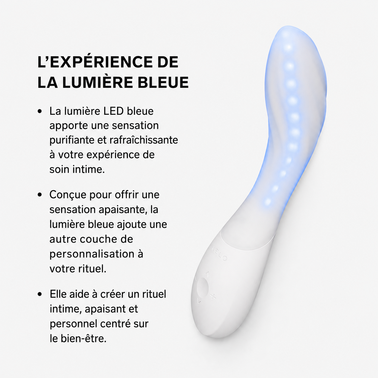LELO INA Thrust Rabbit vibromasseur lapin silicone violet — détail texture surface