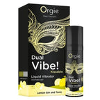 Gel stimulant gourmand Orgie Dual Vibe Lemon Gin Tonic 15 ml — vue 2