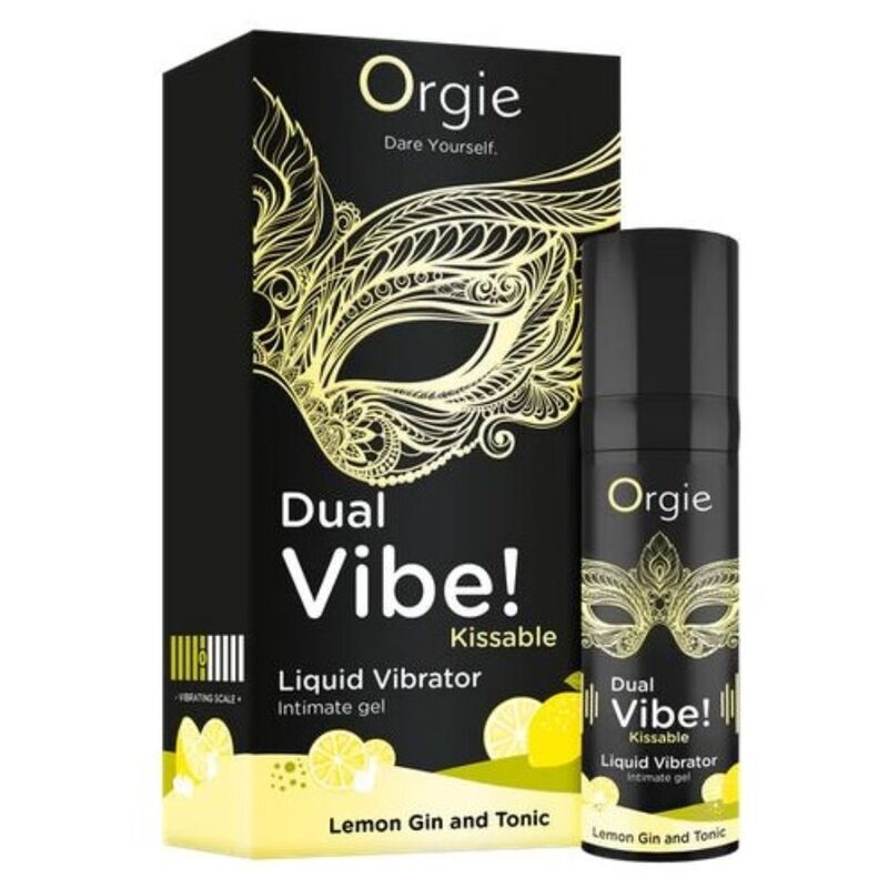 Gel stimulant gourmand Orgie Dual Vibe Lemon Gin Tonic 15 ml — vue 2