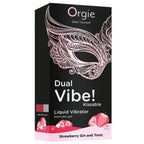 Gel stimulant gourmand Orgie Dual Vibe Strawberry Gin Tonic 15 ml — vue 2