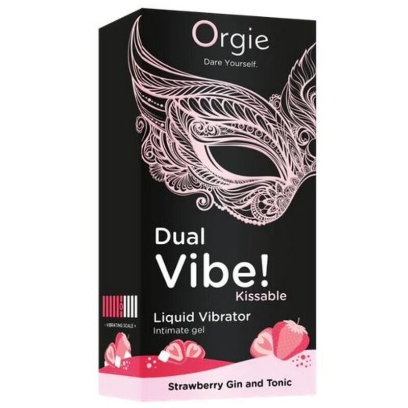 Gel stimulant gourmand Orgie Dual Vibe Strawberry Gin Tonic 15 ml — vue 2