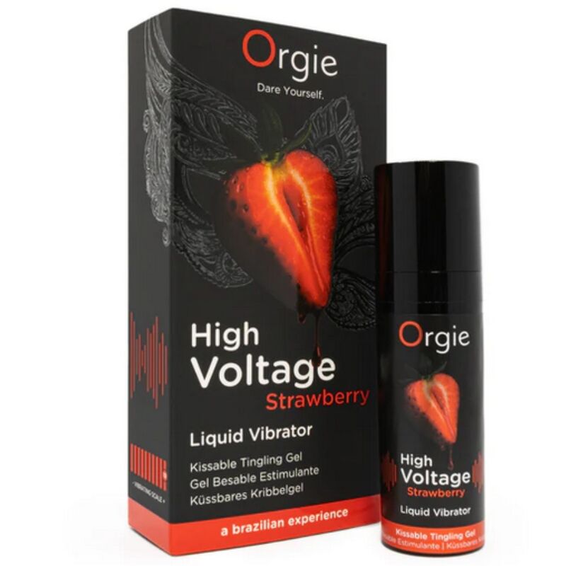 Gel stimulant gourmand Orgie High Voltage Fraise 15 ml — vue 2