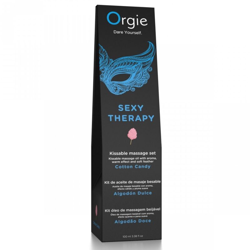 Coffret de massage gourmand Orgie Lips Massage Barbe à papa 100 ml — vue 2