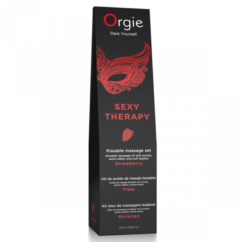Coffret de massage gourmand Orgie Lips Massage Fraise 100 ml — vue 3