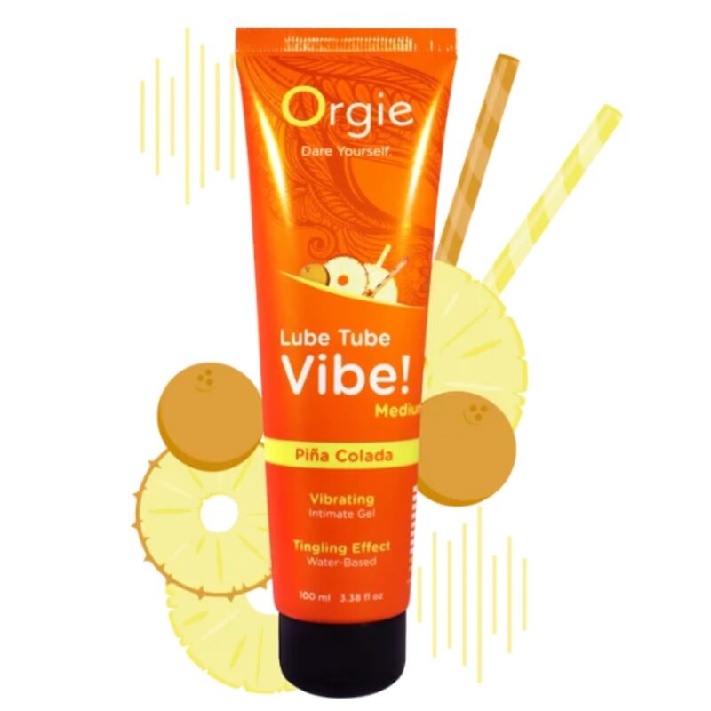 Lubrifiant gourmand stimulant Orgie Lube Tube Vibe Piña Colada 100 ml — vue 3