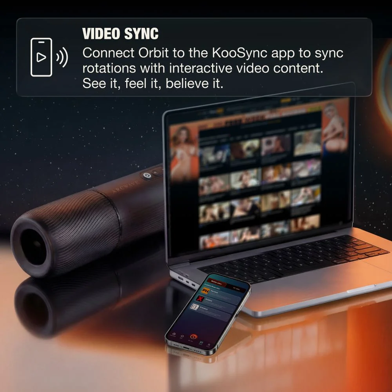 Masturbateur Arcwave Orbit rotatif connecté à 360° — vue 7