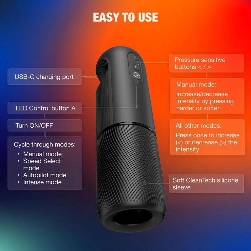 Masturbateur Arcwave Orbit rotatif connecté à 360° — vue 13