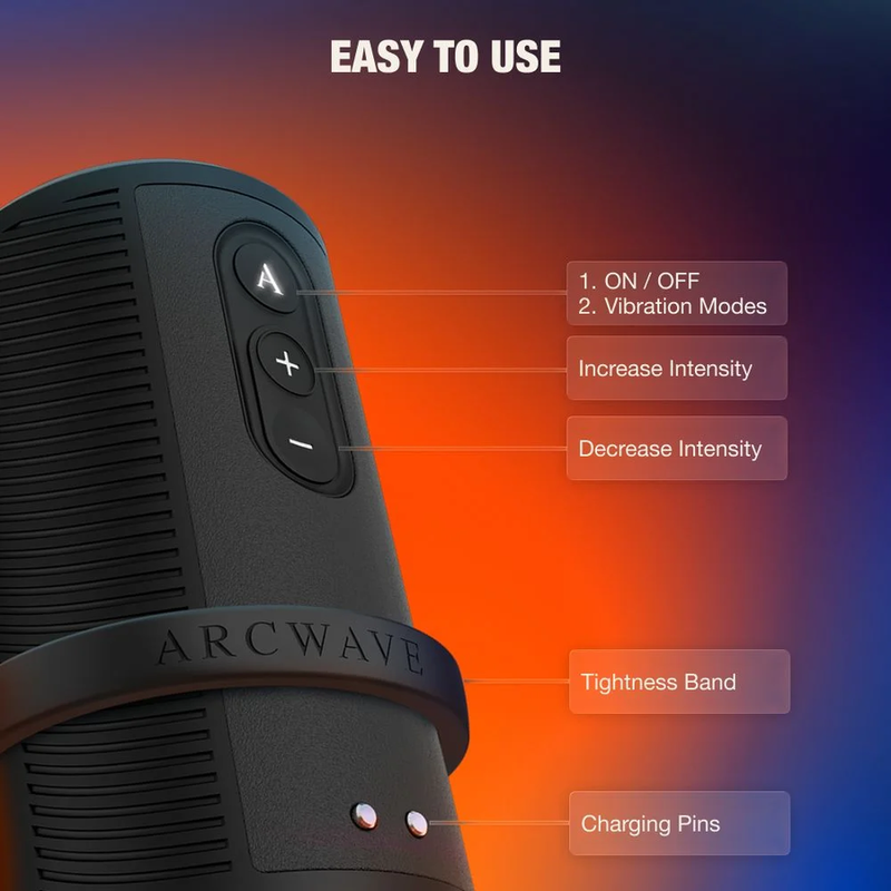 Masturbateur Arcwave Zing vibrant à double moteur — vue 6