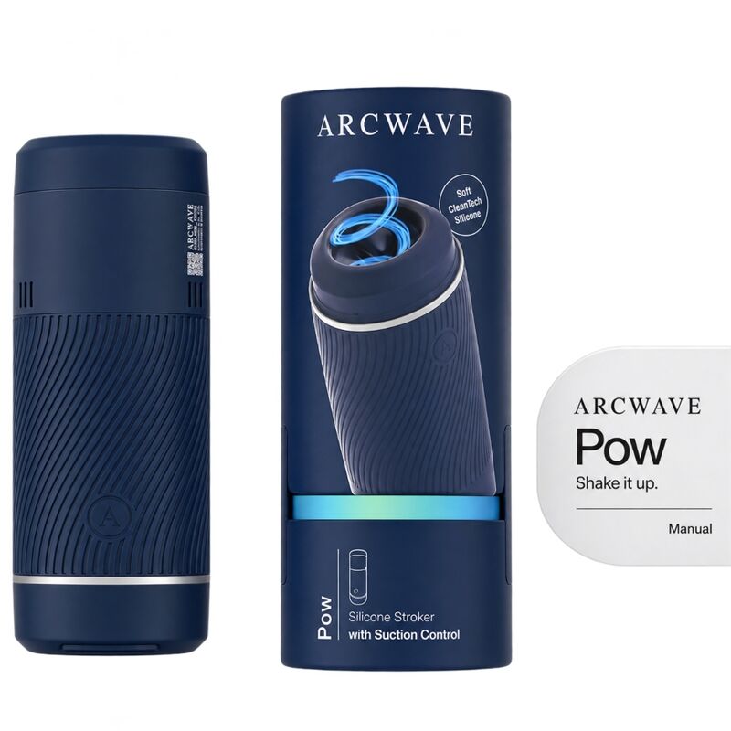 Masturbateur Arcwave Pow à succion réglable — Bleu — vue 3