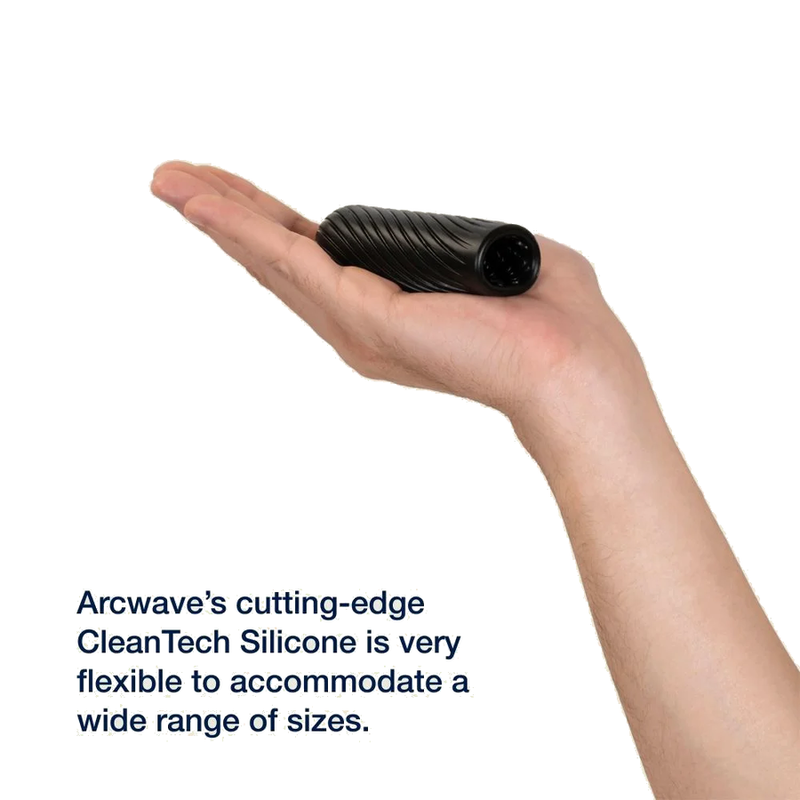 Masturbateur Arcwave Ghost réversible en silicone — Noir — vue 3