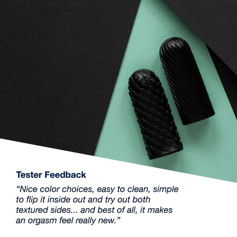 Masturbateur Arcwave Ghost réversible en silicone — Noir — vue 5