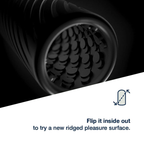 Masturbateur Arcwave Ghost réversible en silicone — Noir — vue 6