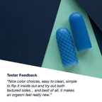 Masturbateur Arcwave Ghost réversible en silicone — Bleu — vue 4