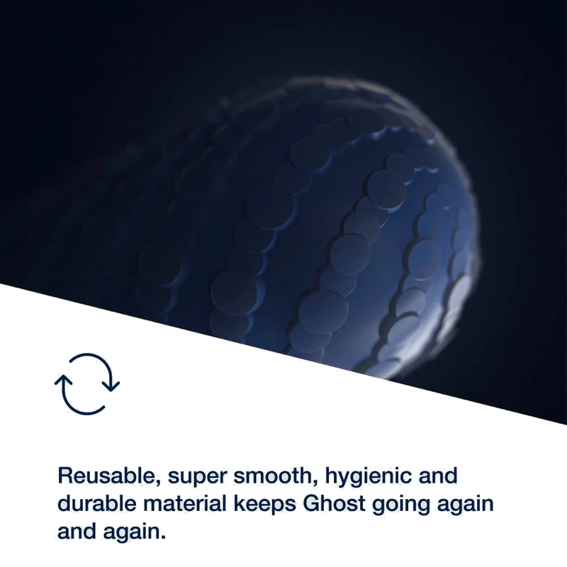 Masturbateur Arcwave Ghost réversible en silicone — Bleu — vue 5