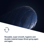 Masturbateur Arcwave Ghost réversible en silicone — Bleu — vue 5