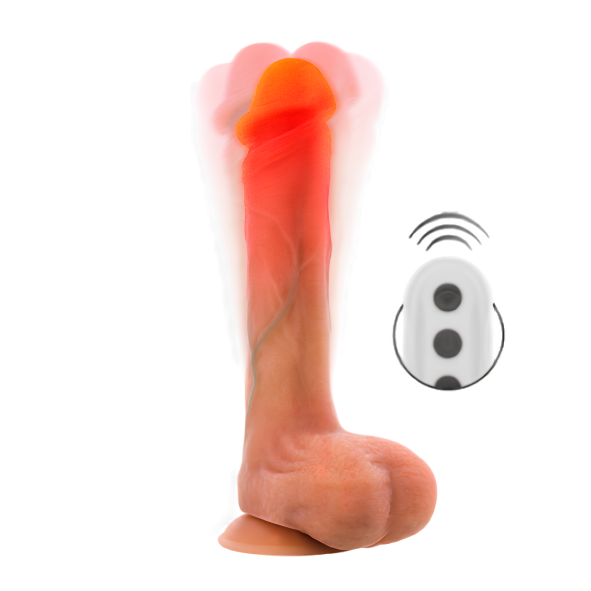 Gode Mr Intense Bradley en silicone avec effet chauffant