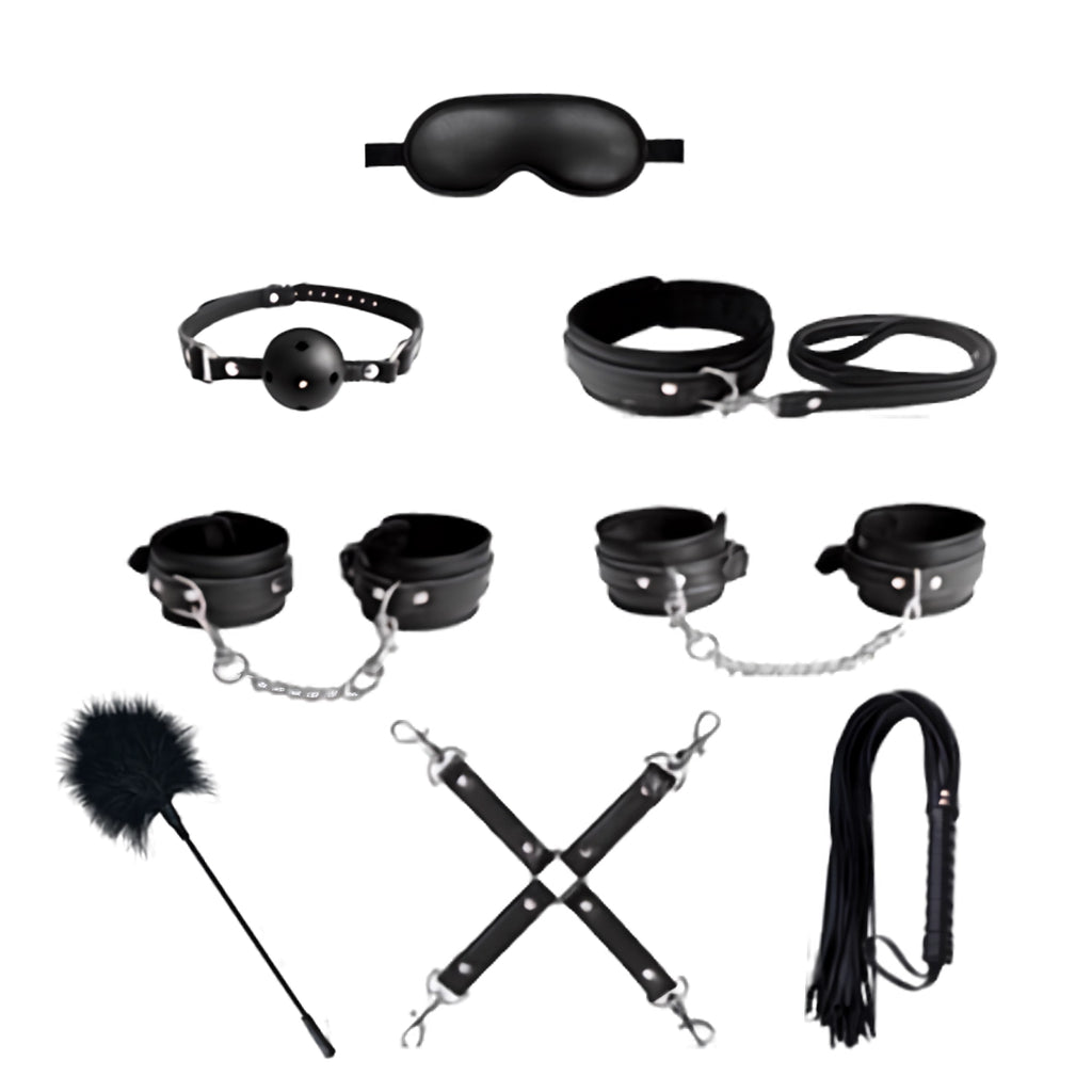 Kit Pretty Love BDSM 8 pièces noir