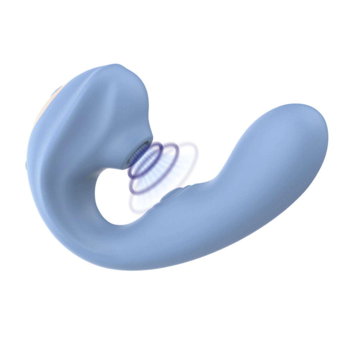 Stimulateur clitoridien Intense Gina clitorial multifonctionnel bleu