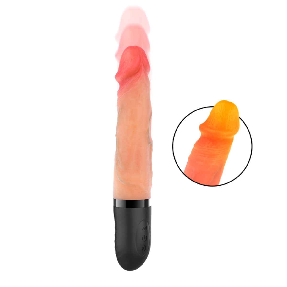 Vibrator Mr Intense Jean aus Silikon mit Auf- und Abbewegungseffekt