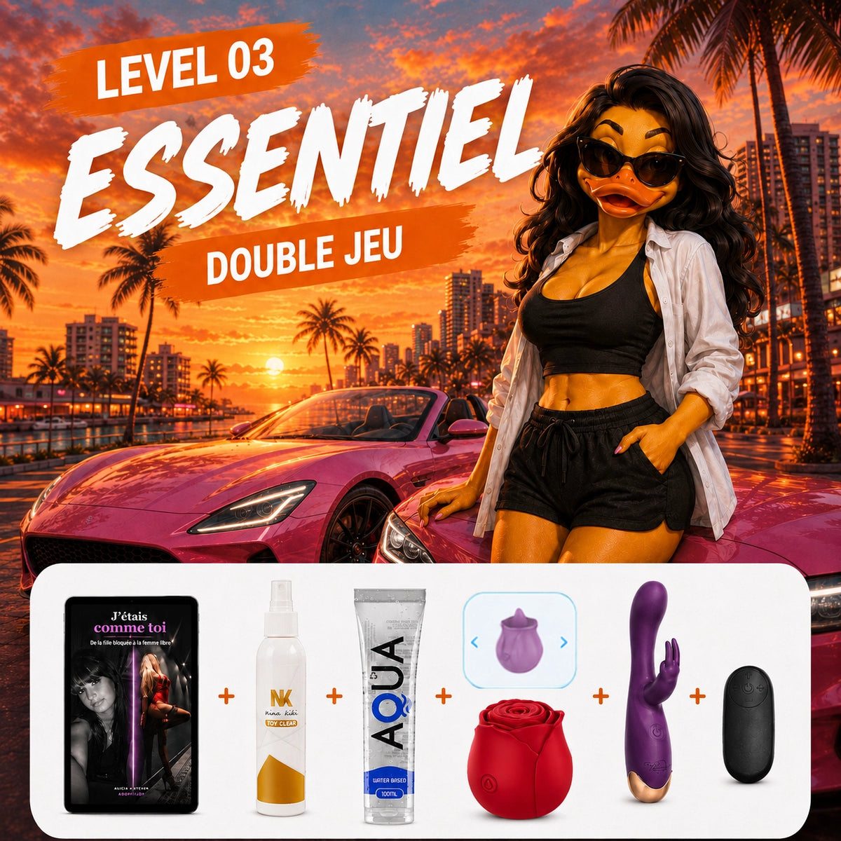 Pack GTA 6 essentiel – Rabbit & fleur au choix