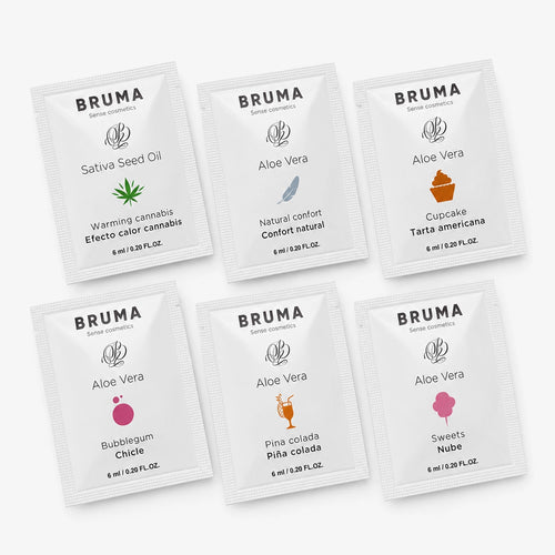 Lot découverte Bruma de 6 dosettes de lubrifiant 6 ml