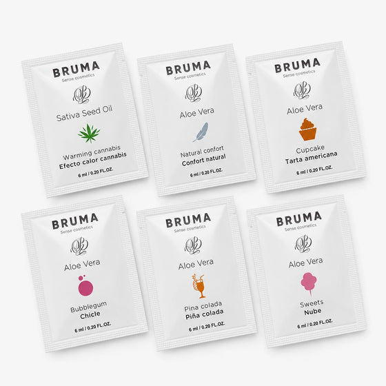 Lot découverte Bruma de 6 dosettes de lubrifiant 6 ml