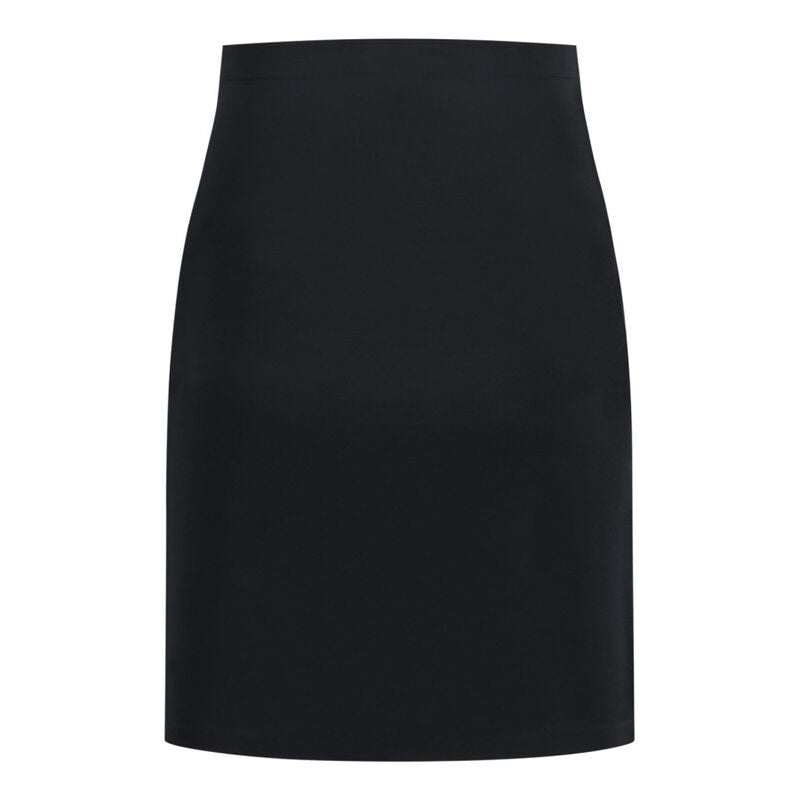 Jupon invisible Bye Bra Light Control noir pose a plat de face, longueur genou et microfibre jersey taille haute lissant la silhouette sous une jupe ajustee, controle leger