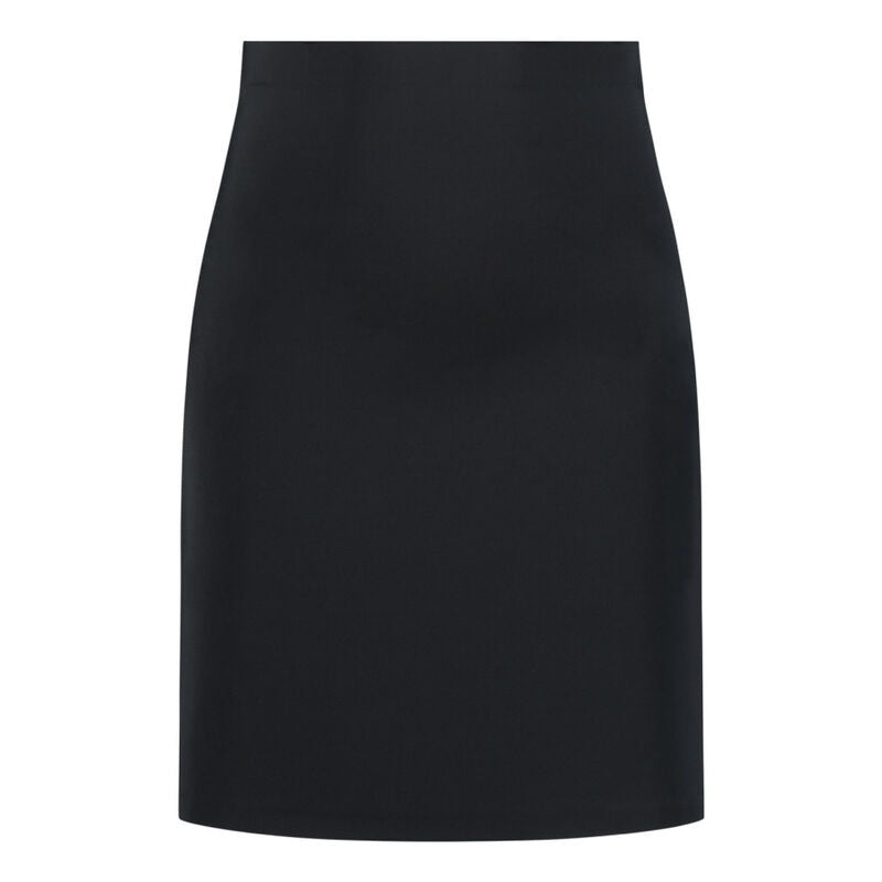 Jupon invisible Bye Bra Light Control noir a plat de face, taille haute en microfibre jersey extensible offrant un controle leger et lissant sous une jupe pres du corps