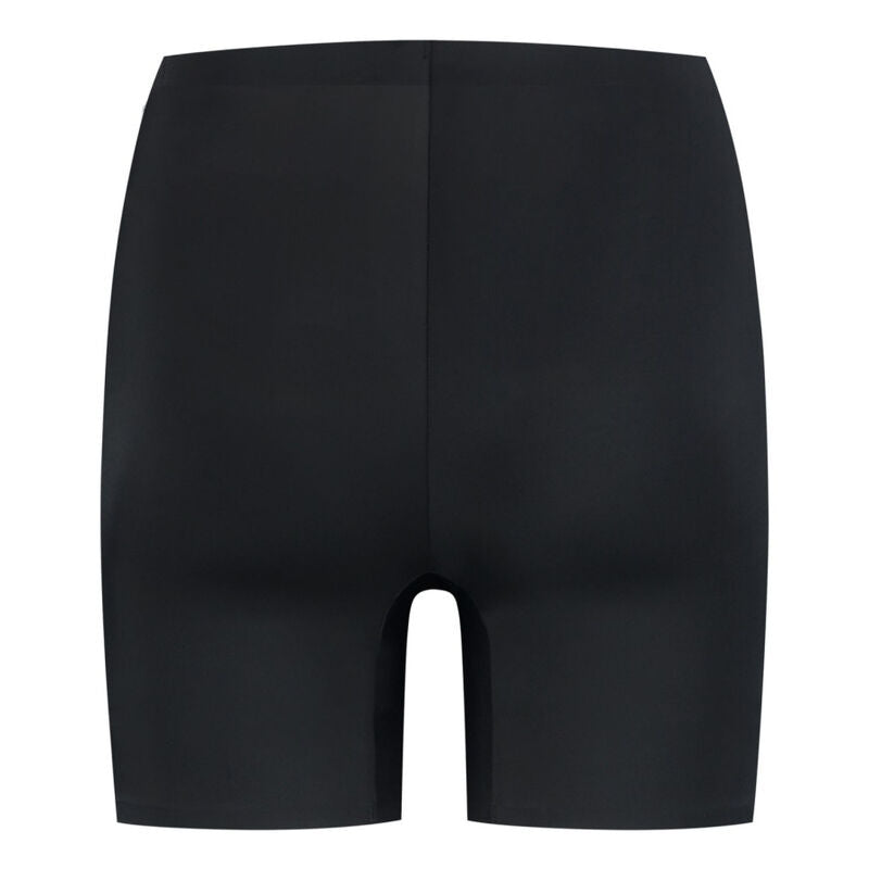 Short Bye Bra Light Control noir vu a plat de face, microfibre jersey douce et soufflet coton, coupe lissante mi-taille pour un confort invisible au quotidien
