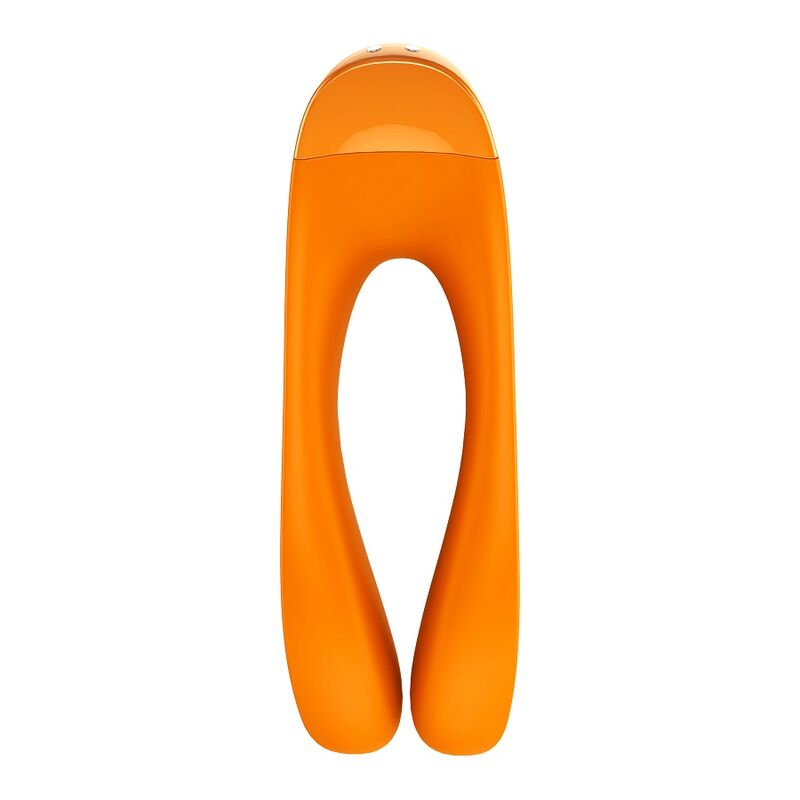 Vibrateur doigts Candy Cane silicone — vue de profil