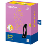 Vibrateur doigts Candy Cane silicone — comparatif dimensionnel