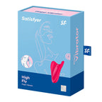 Vibrateur doigts High Fly silicone fuchsia — vue de dos