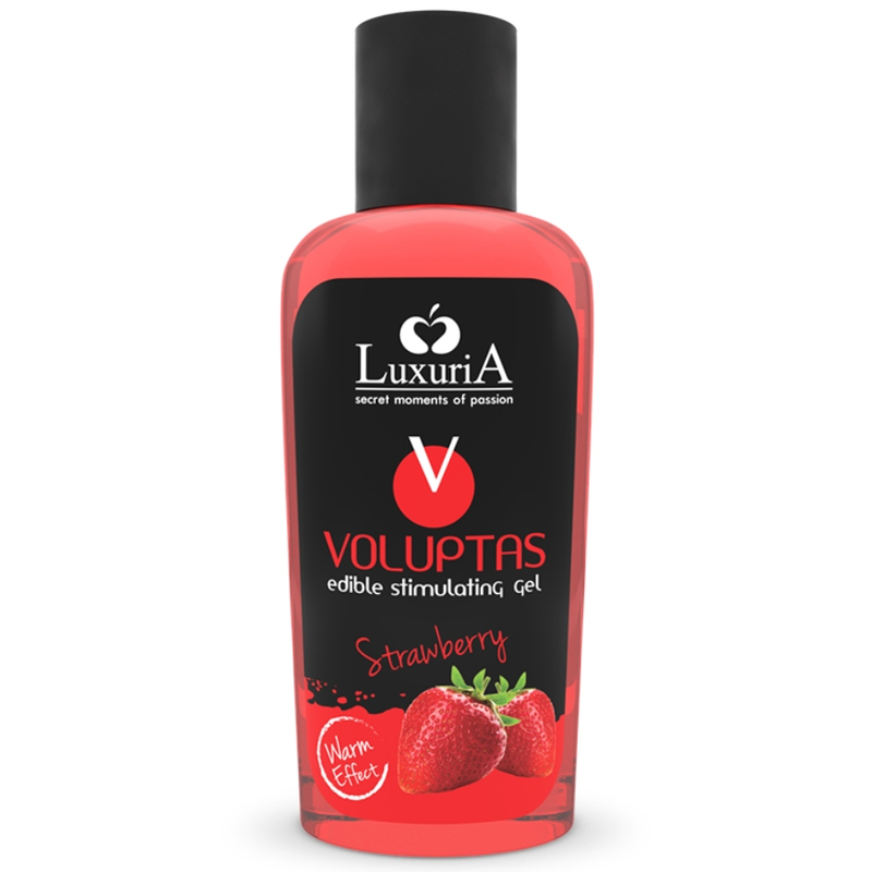 Gel de massage comestible effet chauffant Fraise 100 ml — vue principale