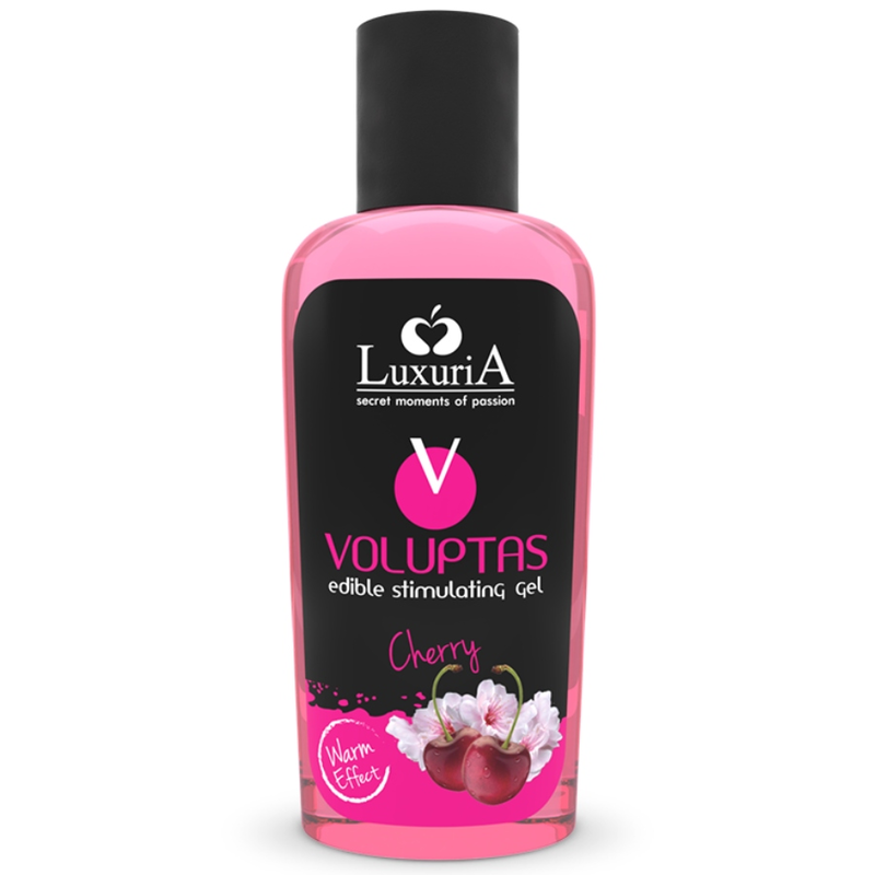 Gel de massage comestible effet chauffant cerise 100 ml — vue principale