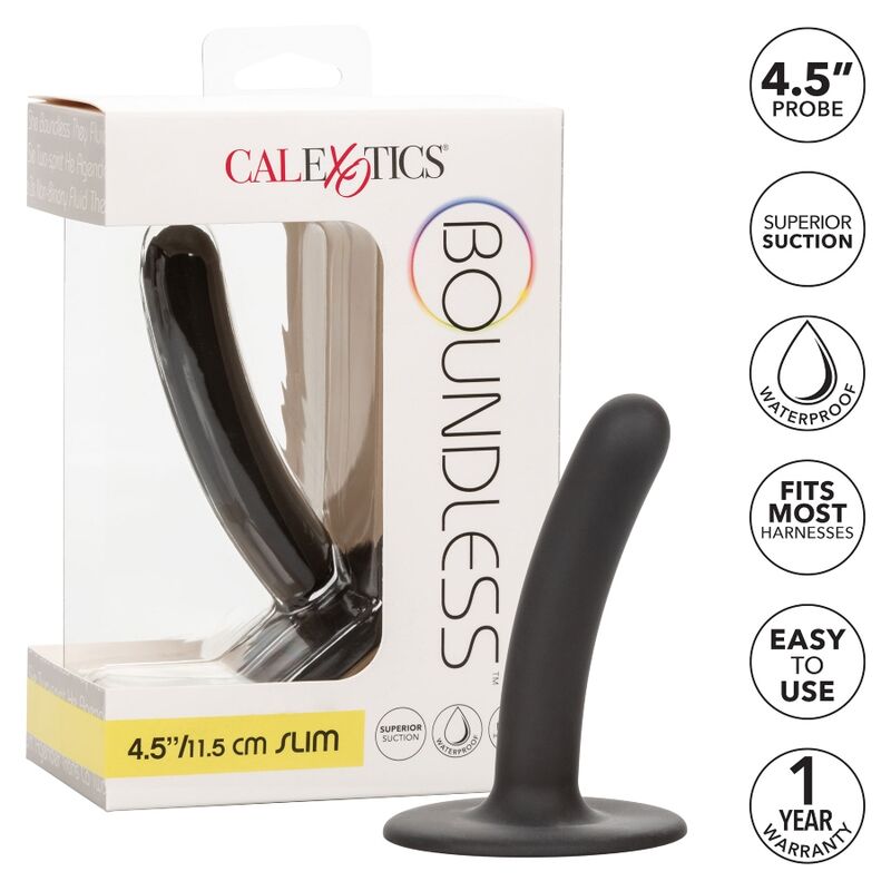 Gode Boundless noir, second angle de face sur fond blanc