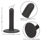 Gode Boundless noir tenu en main pour illustrer l'echelle de taille